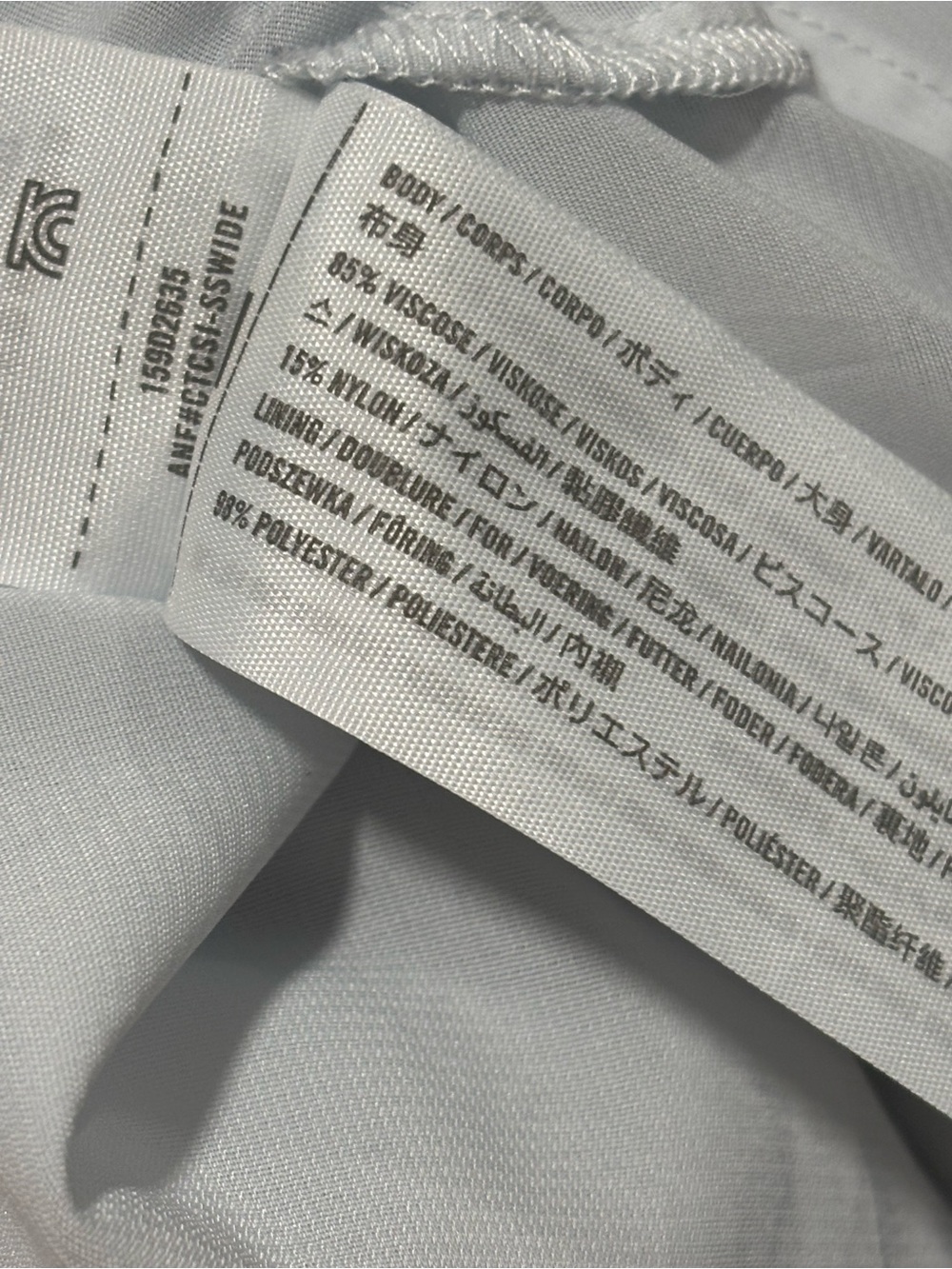 Abercrombie & Fitch Blue & White Cutout Maxi Dress Medium Lined Pockets - Picture 8 of 10